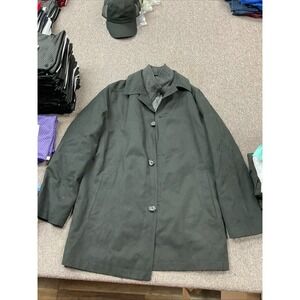 EUC! London Fog Double Layer Long Coat Black - Size S Mens